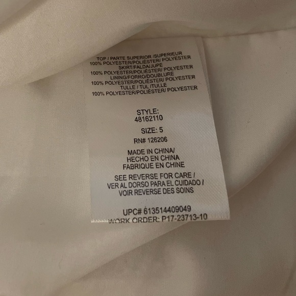 Pippa & Julie White and Pink Floral Kids Dress Size 5 - Picture 4 of 6